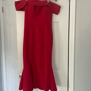 Wedding guest dress - red